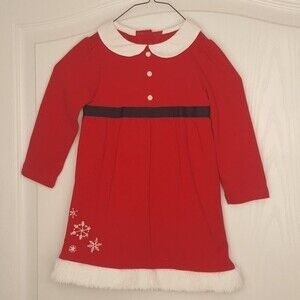 Gymboree Red Santa Holiday Christmas Dress